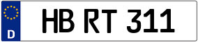 Trailer License Plate